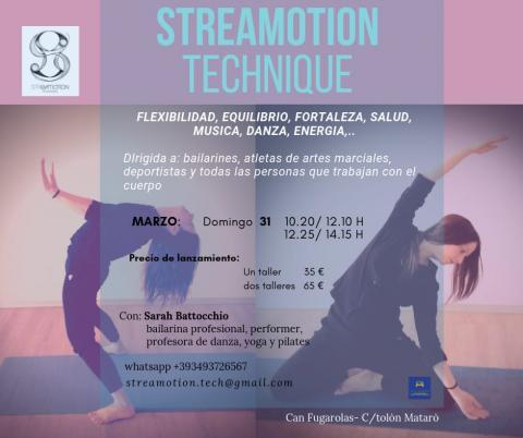 Curs de STREAMOTION TECHNIQUE ® 31/03/2019 Can Fugarolas