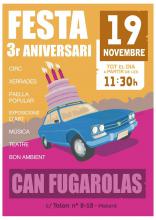 Festa 3er Aniversari Can Fugarolas 19 de Novembre